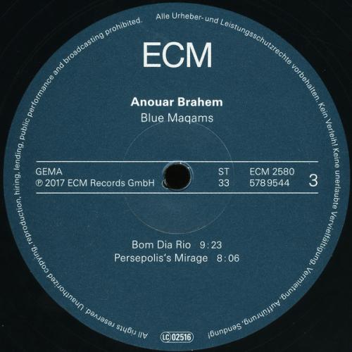 Виниловая пластинка Anouar Brahem, Blue Maqams (LP/180g)