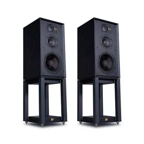 Полочная акустика Wharfedale 85th Anniversary Linton Black Oak со стойками