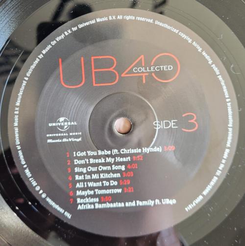 Виниловая пластинка UB40 - Collected (Black Vinyl 2LP)