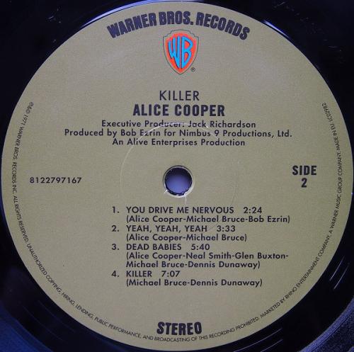 Виниловая пластинка Alice Cooper KILLER