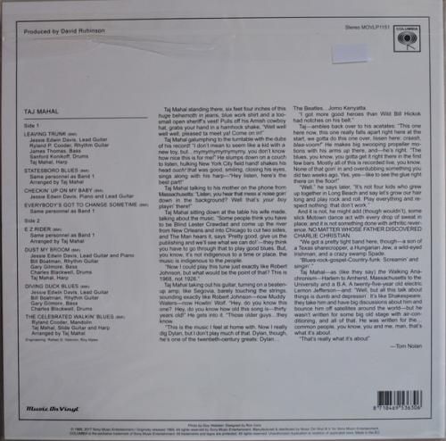 Виниловая пластинка Taj Mahal — TAJ MAHAL (LP)