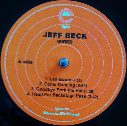 Виниловая пластинка Jeff Beck WIRED (180 Gram)