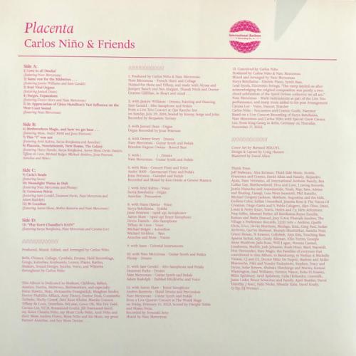 Виниловая пластинка Carlos Nino - Placenta (Black Vinyl 2LP)