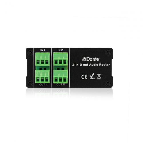 Транскодер аналоговых аудиосигналов и сигналов Dante Qtex QAI 2BY2iPOE