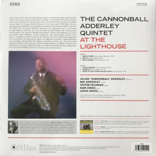 Виниловая пластинка Cannonball Adderley - At The Lighthouse (Black Vinyl LP)