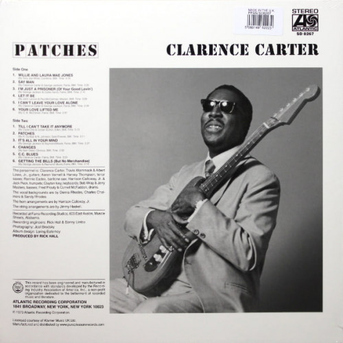 Виниловая пластинка Clarence Carter - Patches (Analogue) (Black Vinyl LP)