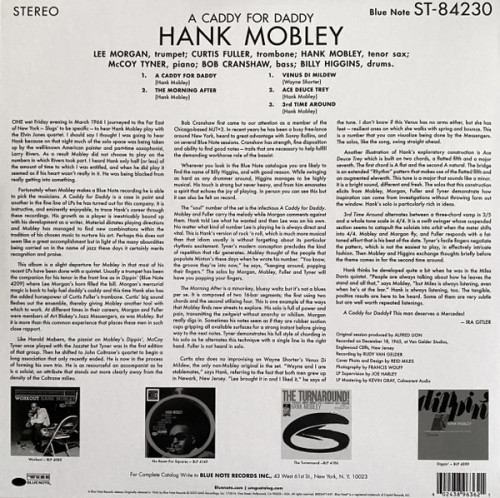 Виниловая пластинка Hank Mobley - A Caddy For Daddy (Tone Poet) (Black Vinyl LP)