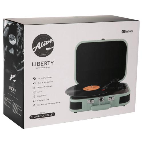 Проигрыватель винила Alive Audio LIBERTY Shamrock Valley c Bluetooth