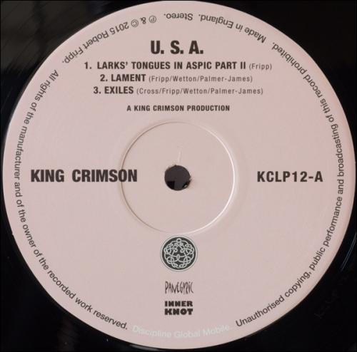 Виниловая пластинка King Crimson - USA (Black Vinyl LP)