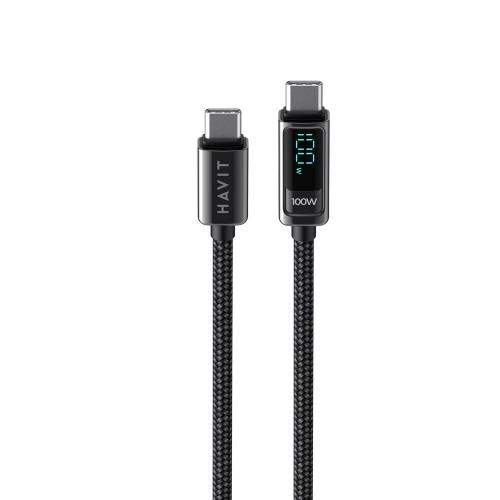 USB кабель HAVIT CB6247 USB-C - USB-C BK 2m