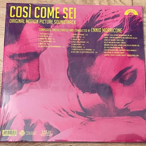 Виниловая пластинка Саундтрек - Cosi' Come Sei (Ennio Morricone) (Coloured Vinyl LP)