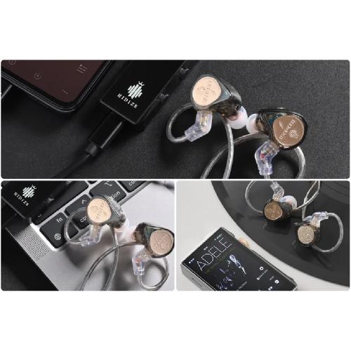 Наушники Hidizs ST2 Pro 3.5mm With Mic Black Transparent