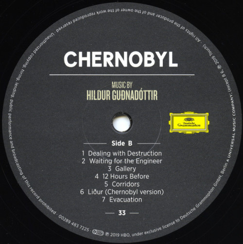 Виниловая пластинка Hildur Gudnadottir, Chernobyl (Music from the Original TV Series)
