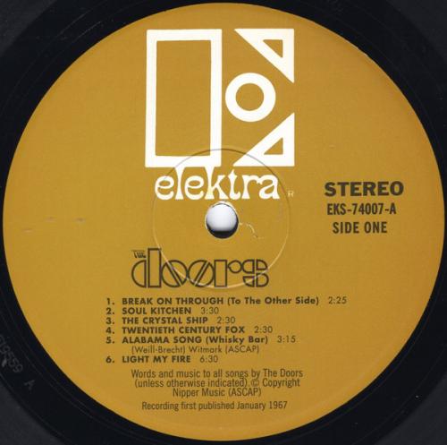 Виниловая пластинка WM The Doors The Doors (Stereo) (180 Gram/Remastered)