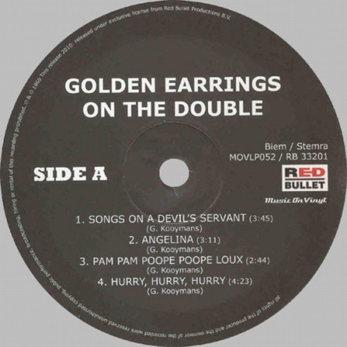 Виниловая пластинка GOLDEN EARRING - ON THE DOUBLE (2LP)
