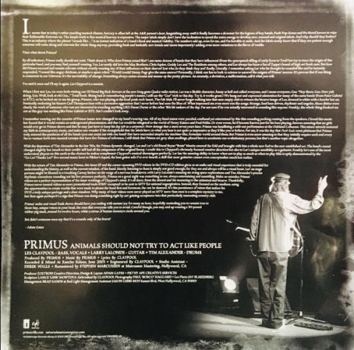 Виниловая пластинка Primus, Animals Should Not Try To Act Like People