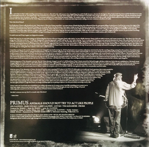 Виниловая пластинка Primus, Animals Should Not Try To Act Like People