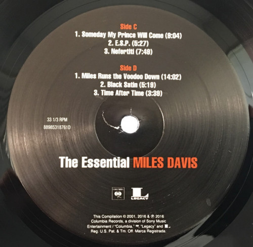Виниловая пластинка Sony Miles Davis The Essential (140 Gram)