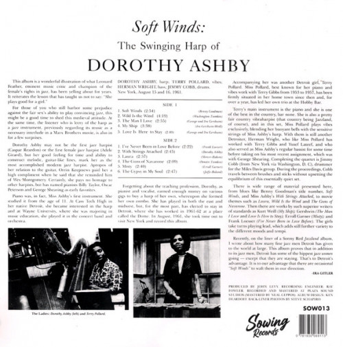 Виниловая пластинка Dorothy Ashby - Soft Winds: The Swinging Harp (Clear Vinyl LP)