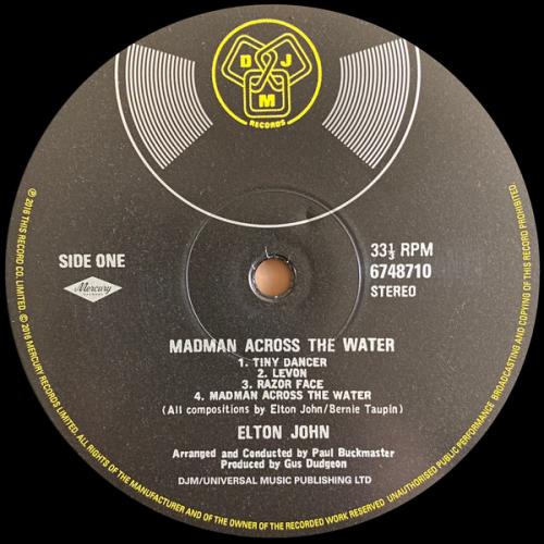 Виниловая пластинка Elton John, Madman Across The Water (2016 Remastered / Standard)