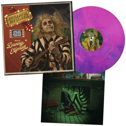 Виниловая пластинка OST - Beetlejuice Beetlejuice (Danny Elfman) (Hand Poured Pink & Violet Vinyl LP)
