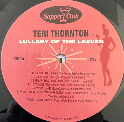 Виниловая пластинка Teri Thornton - Lullaby Of The Leaves (Black Vinyl LP)