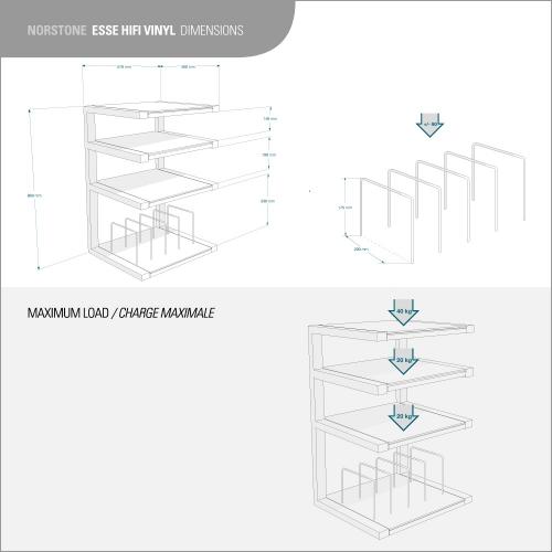 Стойка под Hi-Fi NorStone Esse Hifi VInyl Black