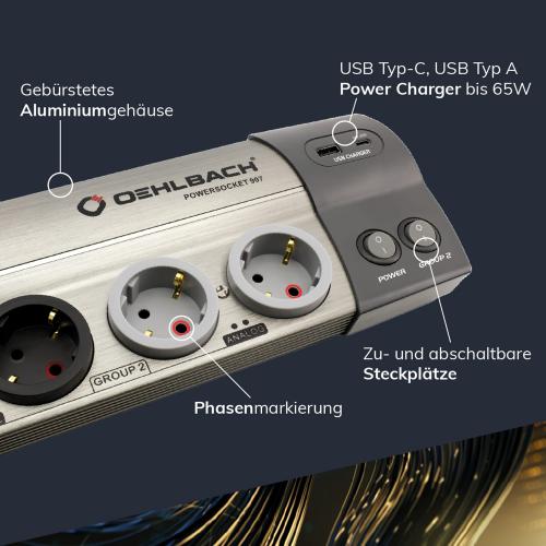Разветвитель питания Oehlbach STATE OF THE ART XXL Power Socket 907 (D1C17031)