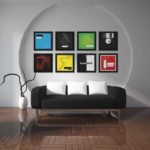 Комплект рамок Glorious Vinyl Frame Set Black (3 шт.)