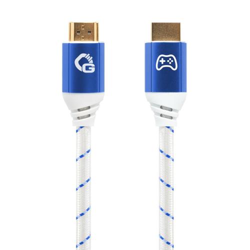 HDMI кабель Oehlbach EXCELLENCE Gaming UHD Ultra High-Speed HDMI 2.1b cable 2.0 m Blue / White (D1C42553)