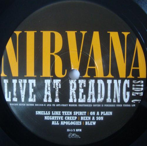 Виниловая пластинка Nirvana, Live At Reading