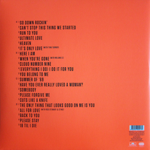 Виниловая пластинка Adams, Bryan, Ultimate