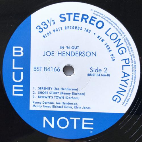 Виниловая пластинка Joe Henderson, In & Out