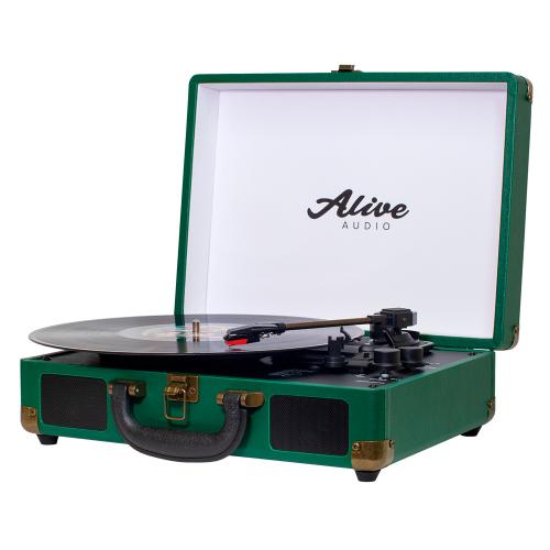 Проигрыватель винила Alive Audio GLAM Pine c Bluetooth
