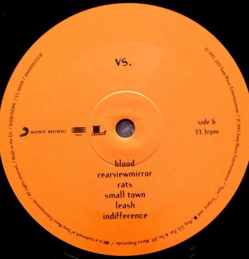 Виниловая пластинка Pearl Jam VS. (Remastered/180 Gram)