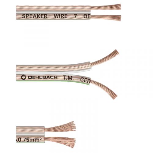 Акустический кабель Oehlbach PERFORMANCE Speaker Wire SP-7 20m, Spool clear, D1C202