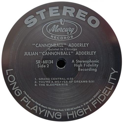 Виниловая пластинка Cannonball Adderley - Quintet In Chicago (Acoustic Sounds)