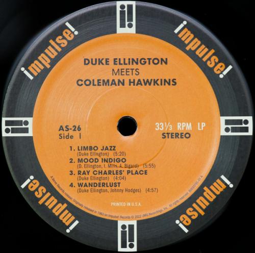 Виниловая пластинка ELLINGTON DUKE - Meets Coleman Hawkins (Винил)