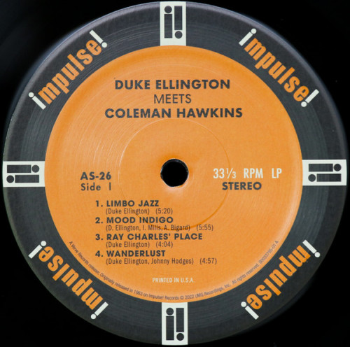 Виниловая пластинка ELLINGTON DUKE - Meets Coleman Hawkins (Винил)