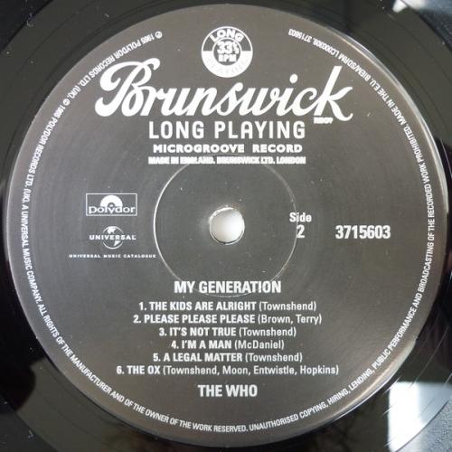 Виниловая пластинка Who, The, My Generation