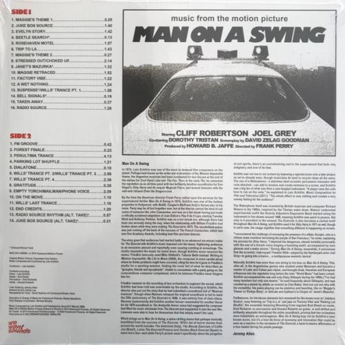 Виниловая пластинка Саундтрек - Man On A Swing (Lalo Schifrin) (Black Vinyl LP)