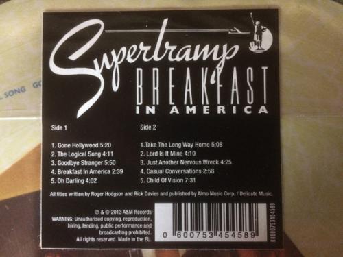 Виниловая пластинка Supertramp, Breakfast In America (picture)