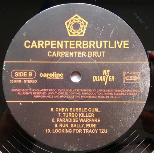 Виниловая пластинка Carpenter Brut, Carpenterbrutlive