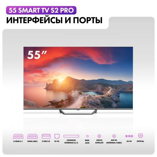 QLED телевизор Haier 55 Smart TV S2 Pro