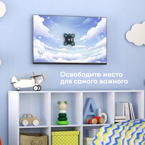 Кронштейн для телевизора и монитора 10"-35", чёрный Onkron R1-B