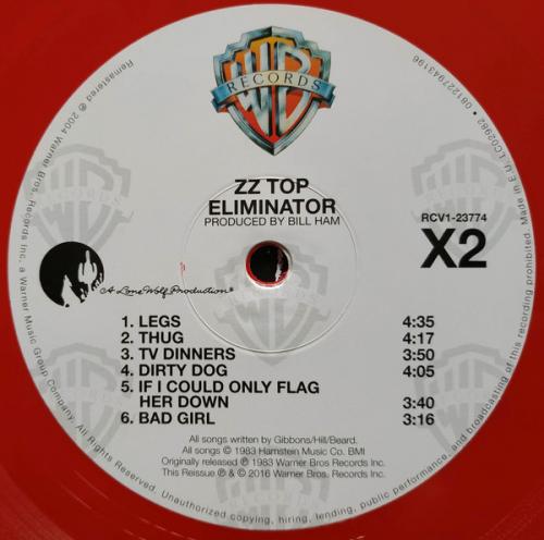 Виниловая пластинка WM ZZ Top Eliminator (Rocktober/140 Gram Red Vinyl)