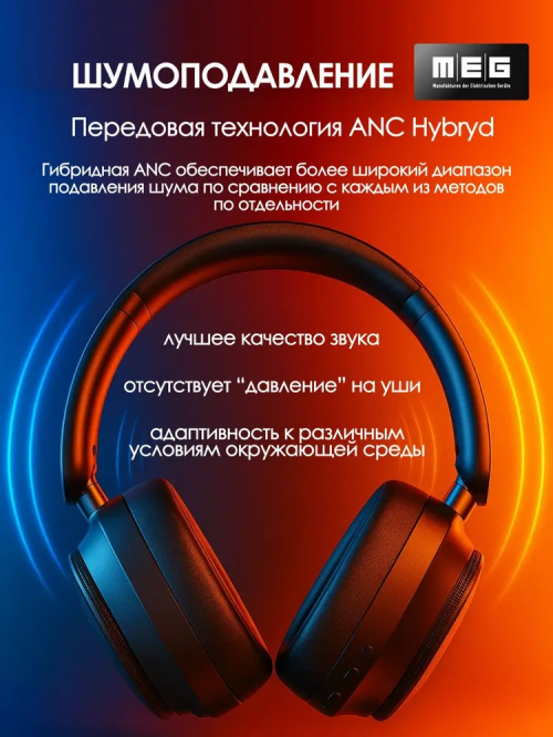 Наушники MEG HWA200BL