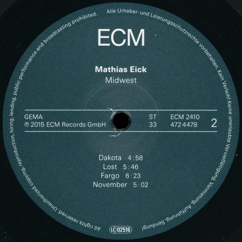 Виниловая пластинка Mathias Eick MATHIAS EICK: MIDWEST