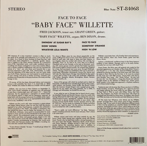 Виниловая пластинка Willette, Baby Face, Face To Face