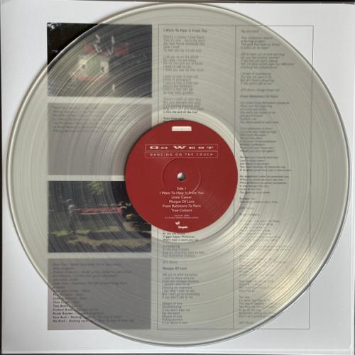Виниловая пластинка Go West - Dancing On The Couch (Clear Vinyl 2LP)
